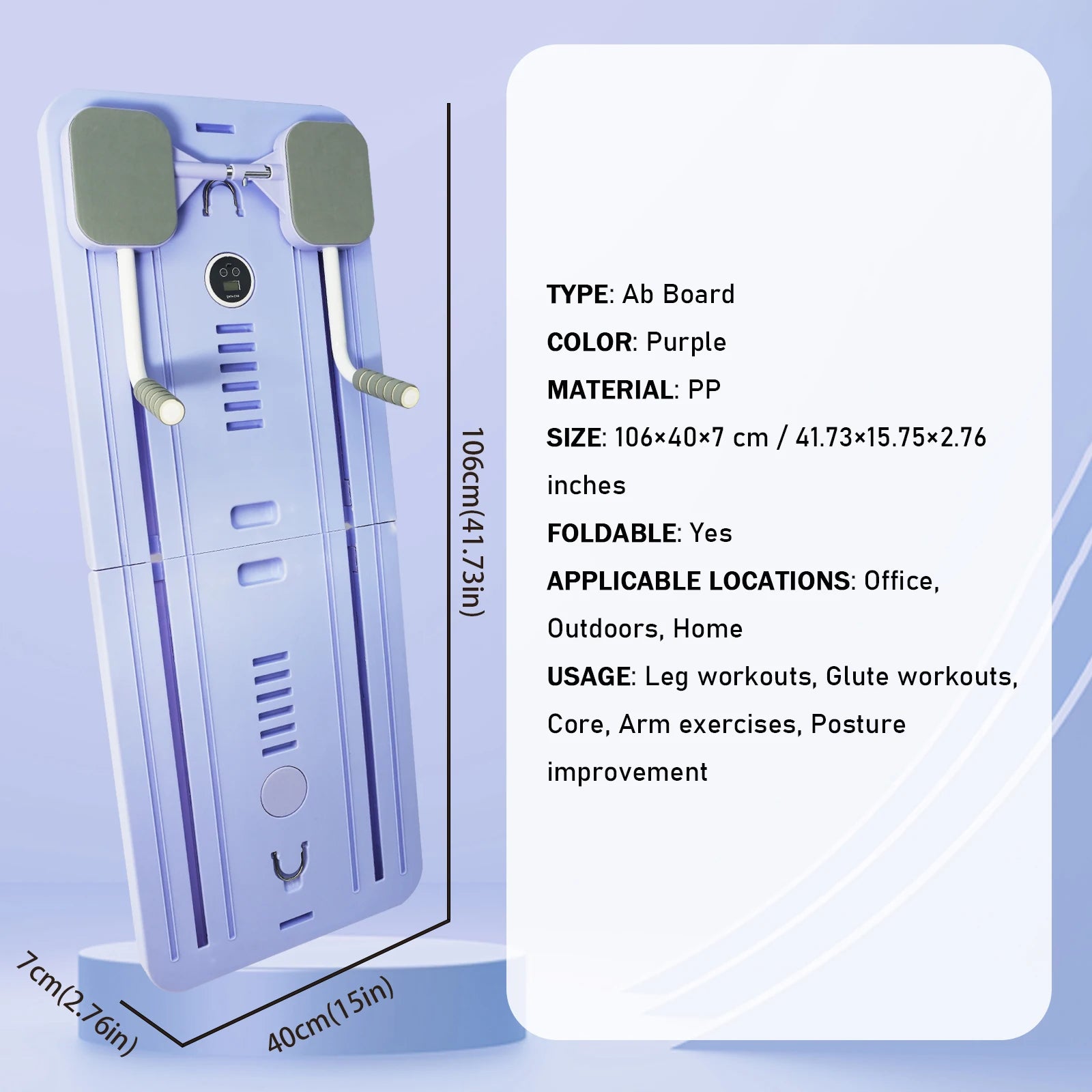 Adjustable Pilates Board – Home Workout Tool