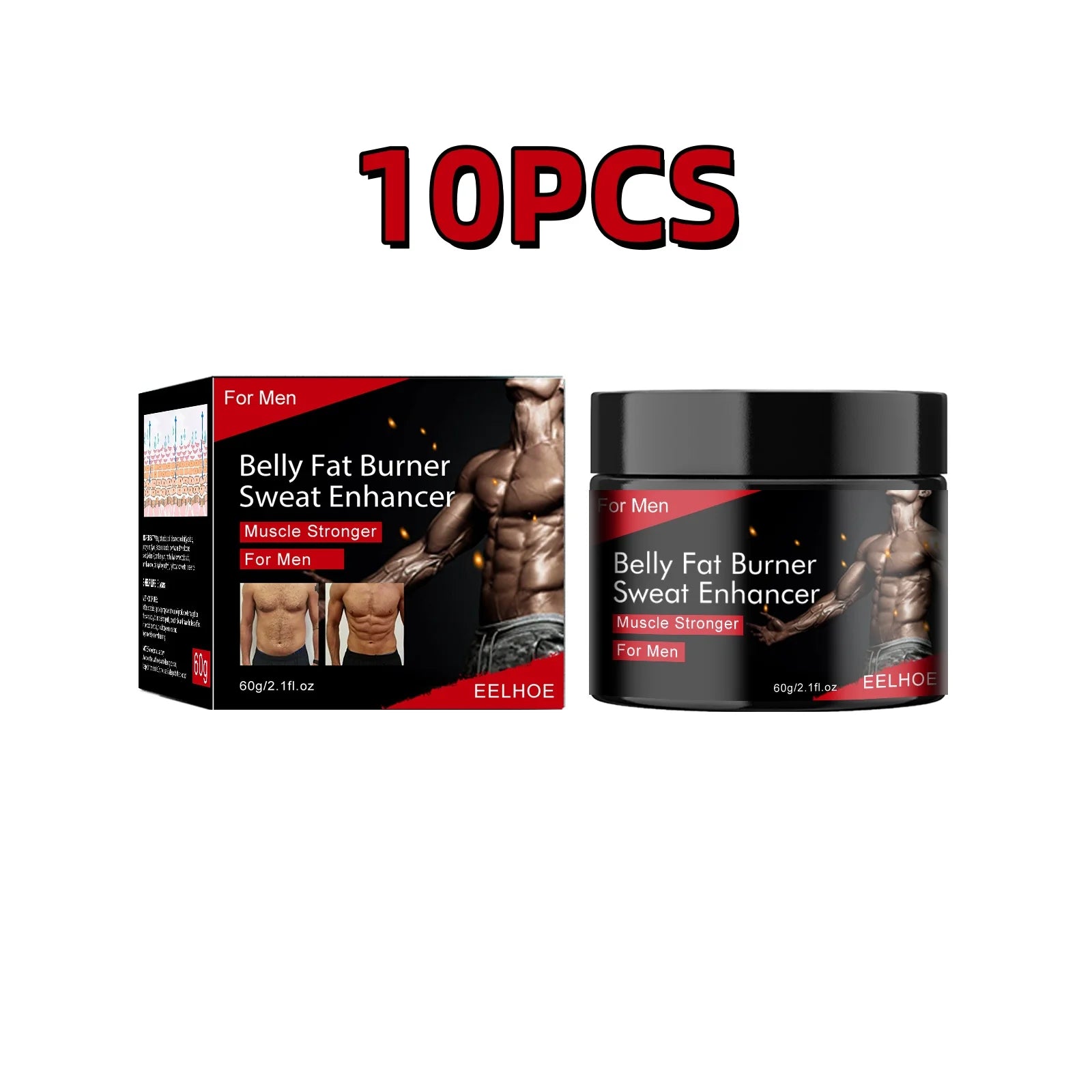 Men’s Sculpting Ab Cream – Thermogenic Fat Reduction & Sweat Booster