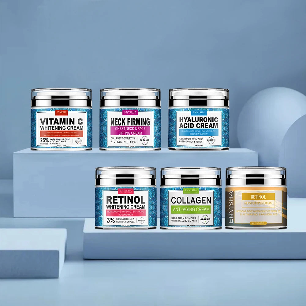 ENVISHA Collagen & Hyaluronic Acid Face Cream – Anti-Aging Moisturizer