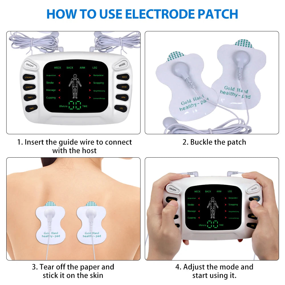 TENS & EMS Electrostimulator – Physiotherapy Pulse Muscle Massager