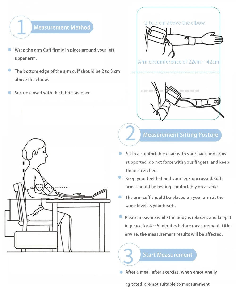 Aicare Digital Blood Pressure Monitor Upper Arm