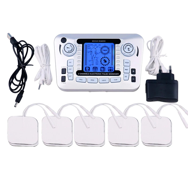 TENS & EMS Acupuncture Pulse Massager – Physiotherapy Slimming Machine