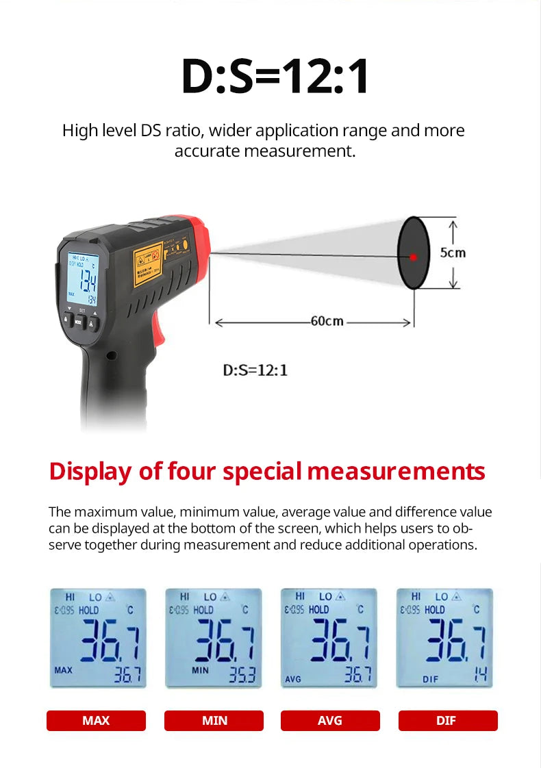 UNI-T UT306 Infrared Digital Thermometer