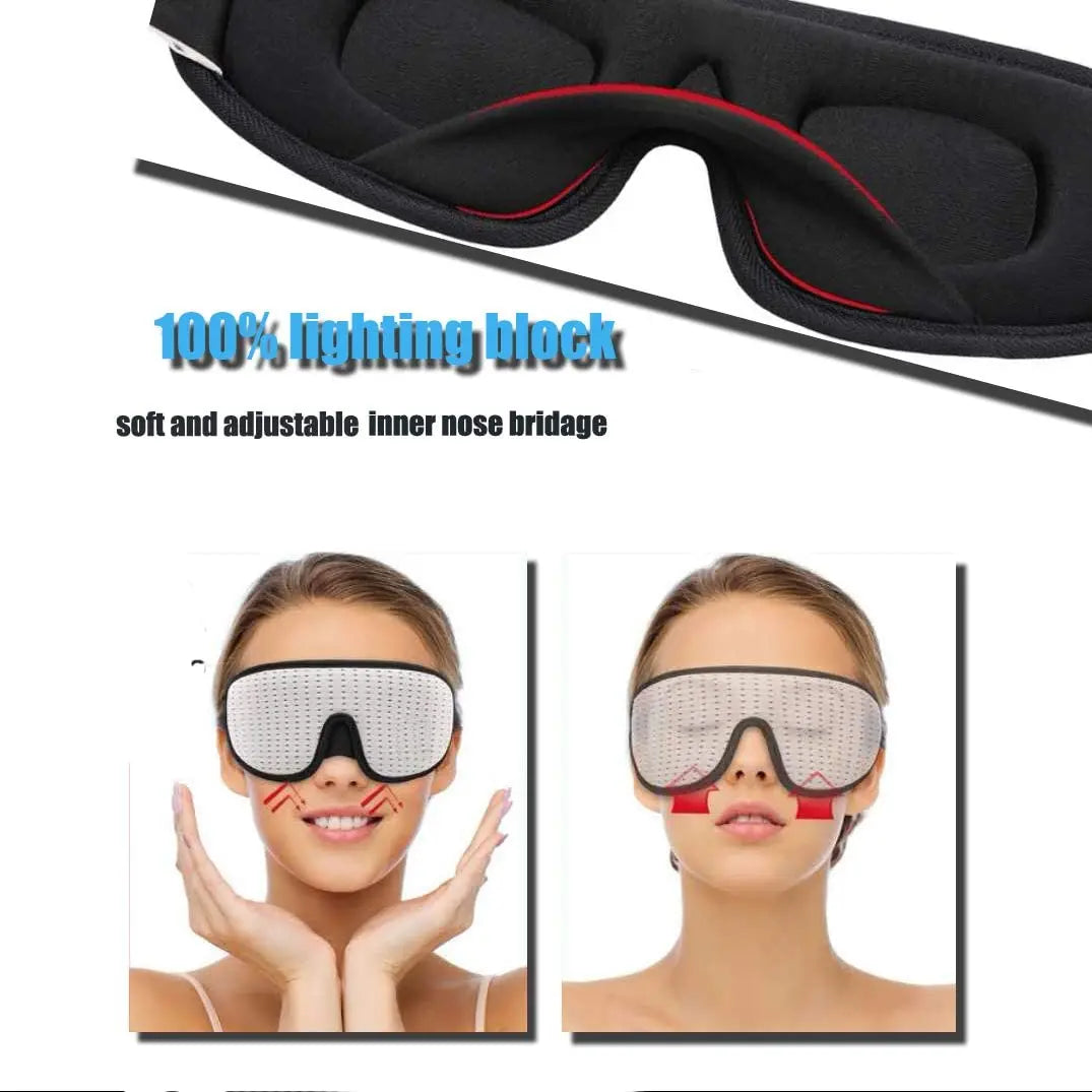 3D Padded Sleep Eye Mask Blindfold