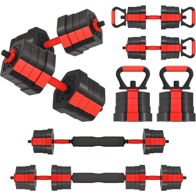 VIVITORY Adjustable Dumbbell Set – Non-Rolling Free Weights