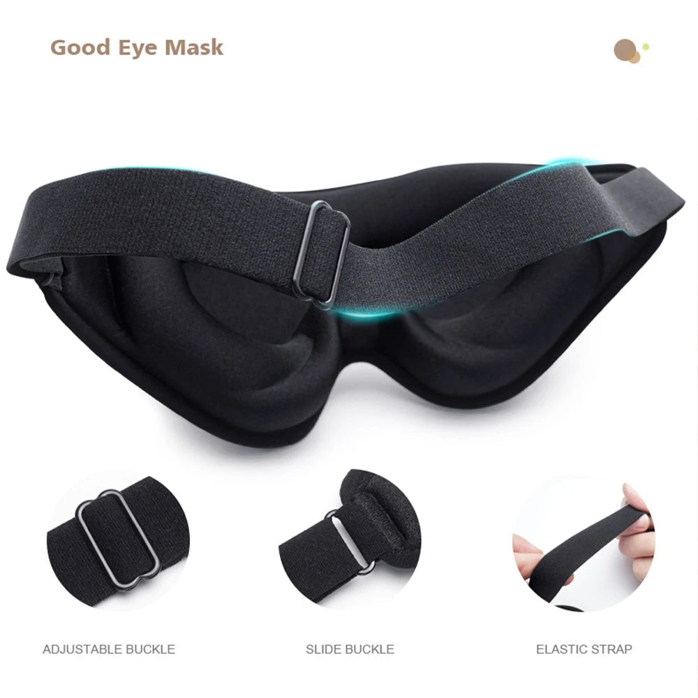 3D Memory Foam Sleep Mask Light Blockout