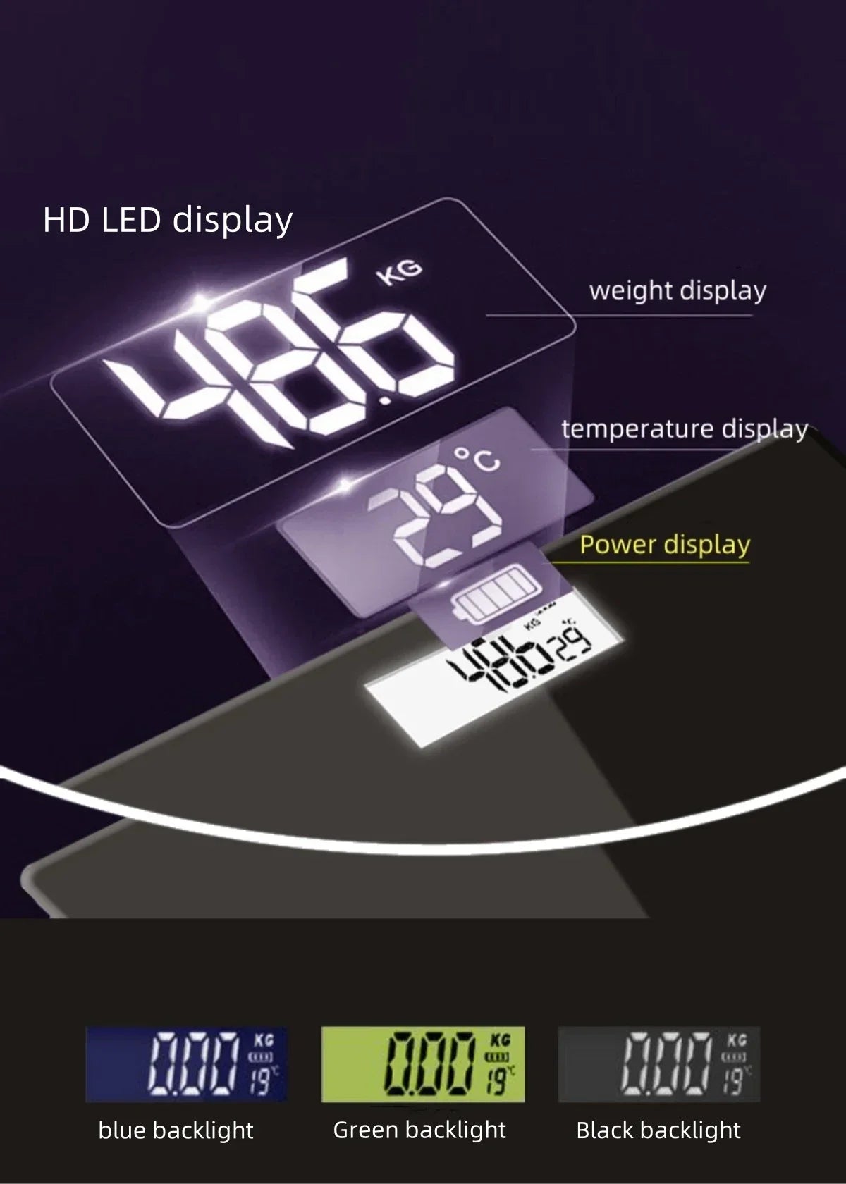 Intelligent Rechargeable Body Weight Scale