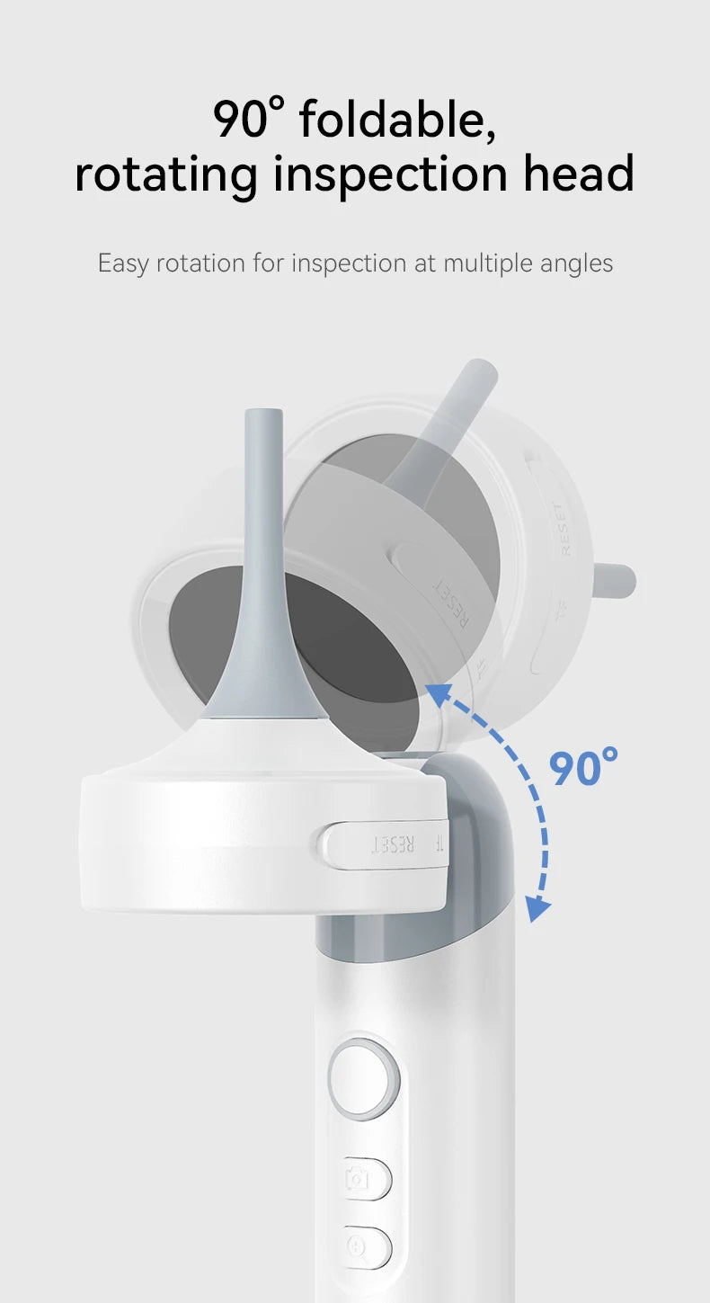 1080P Ear Camera with IPS Display & 12 Replaceable Tips