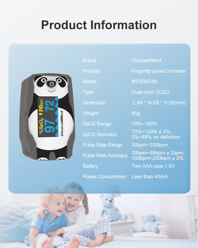 ChoiceMMed Pediatric Finger Pulse Oximeter
