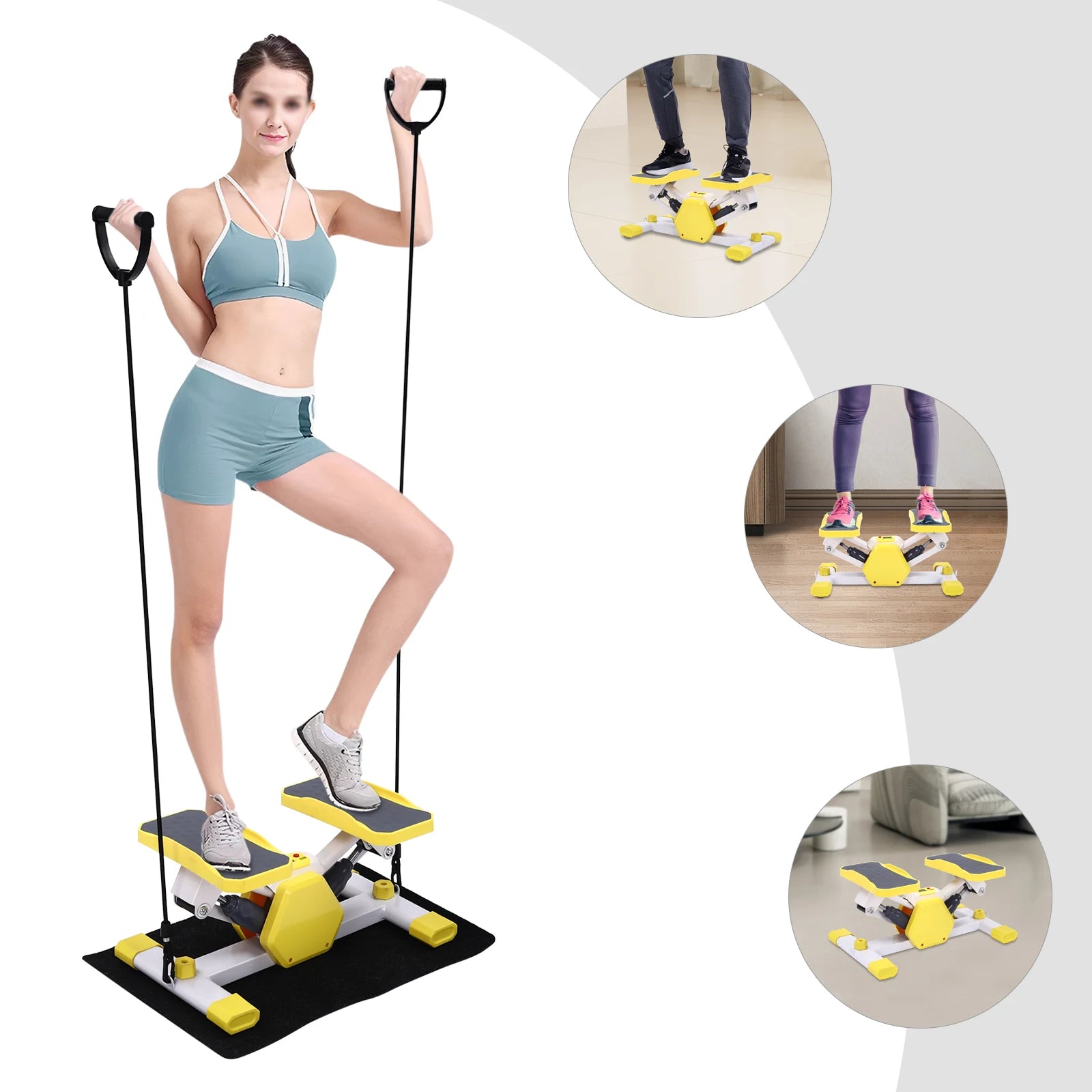 Mini Stepper Home Workout Equipment – Yellow