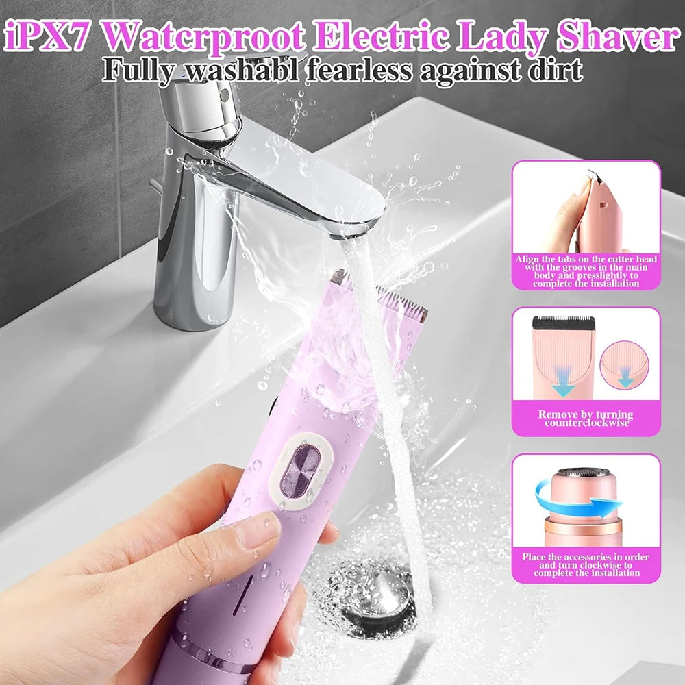Painless Electric Hair Remover & Shaver for Women