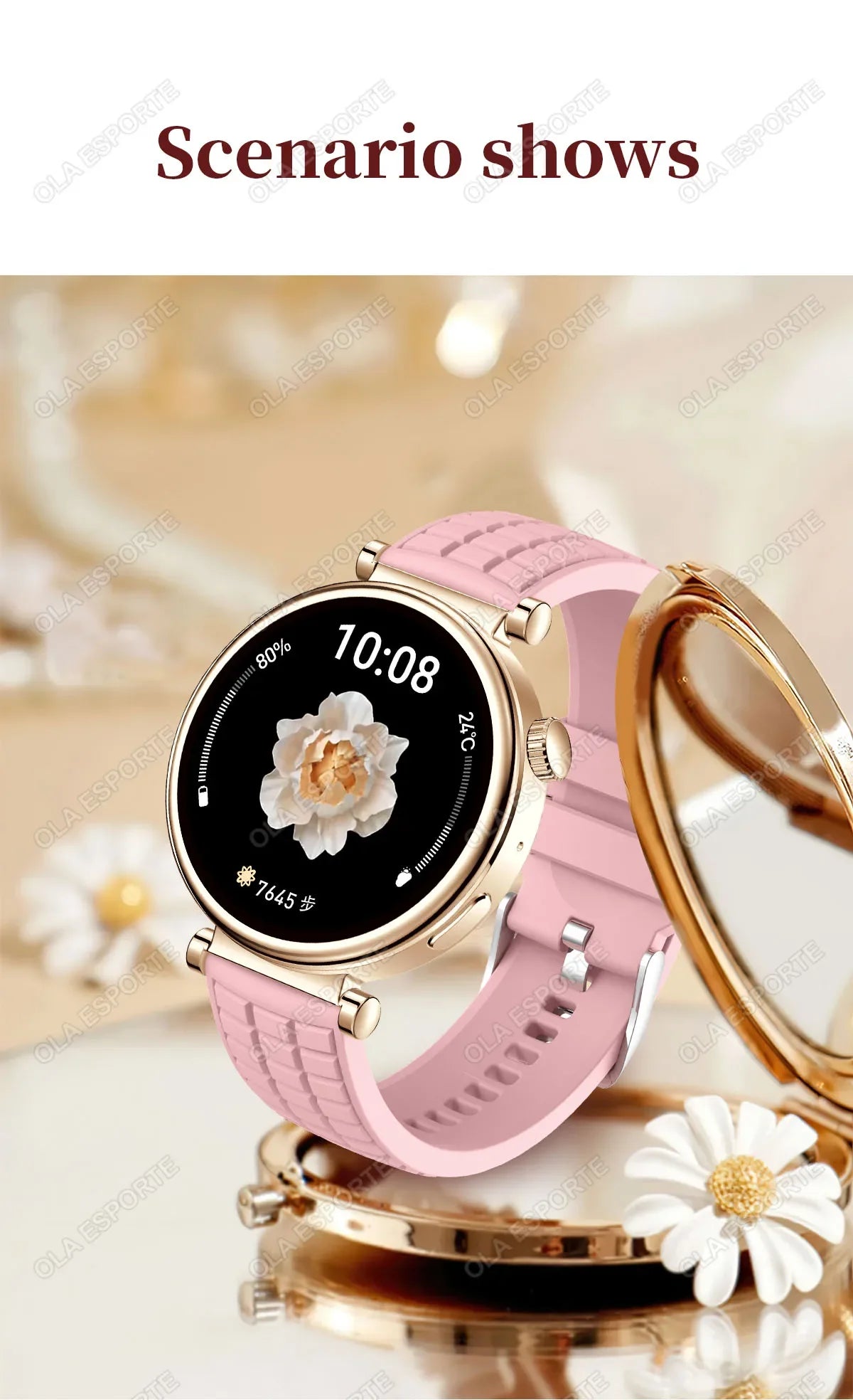 2024 NFC Smartwatch Women 1.27" AMOLED