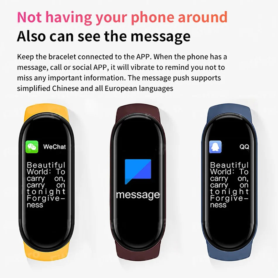 M6 Fitness Smartwatch with Health Monitoring