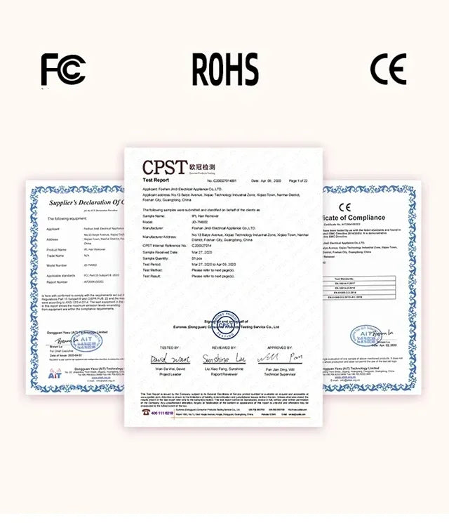 Permanent IPL Laser Hair Removal & Epilator Device