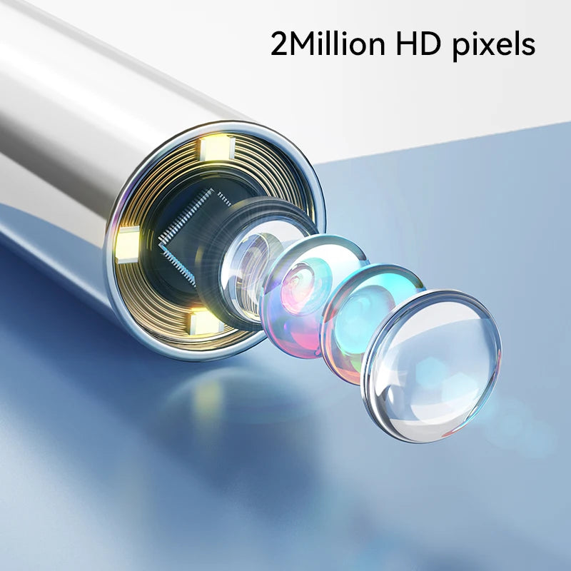 1080P Ear Camera with IPS Display & 12 Replaceable Tips