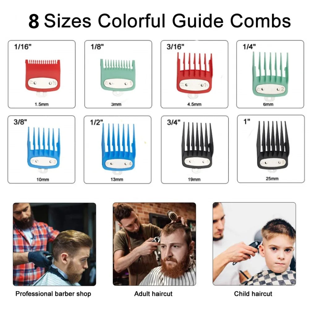 Kemei 1990 Pro LCD Hair Clipper & Trimmer Set