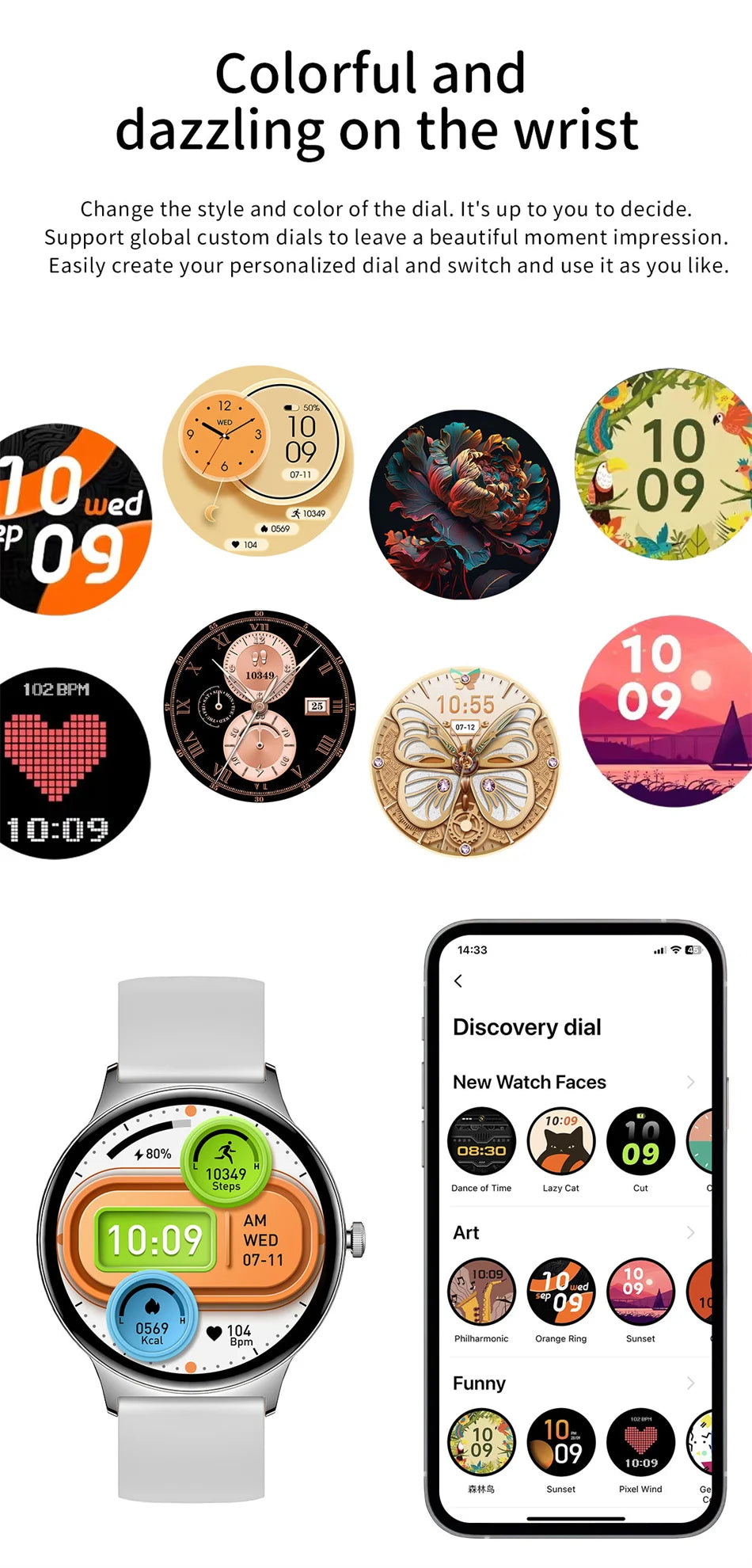 Ultra Slim AMOLED Women’s Smartwatch with BT Calling