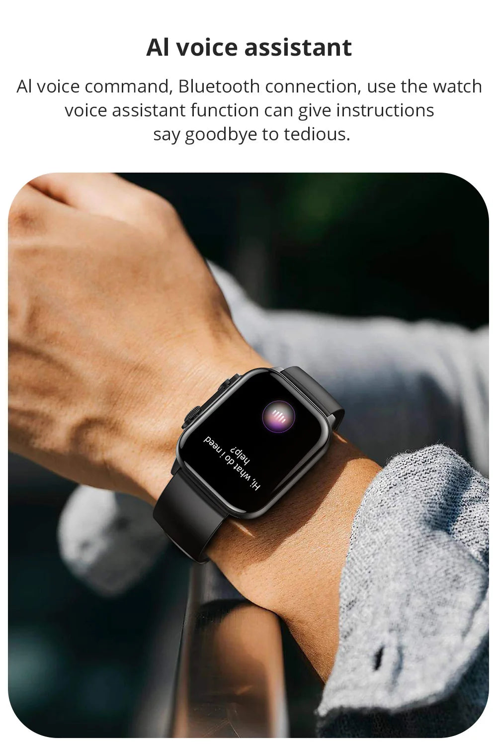 C81 Sports Smartwatch 2.0" AMOLED Bluetooth Call