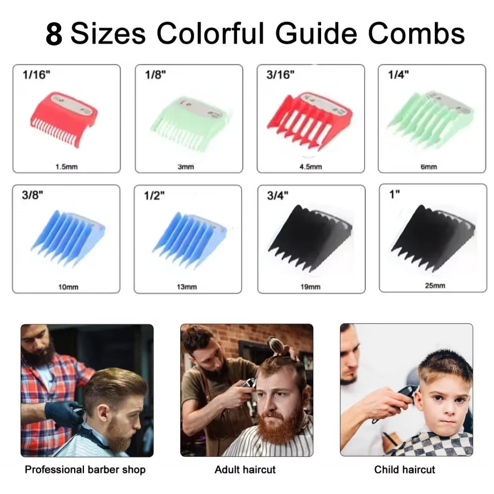 Kemei 1990 Pro LCD Hair Clipper & Trimmer Set