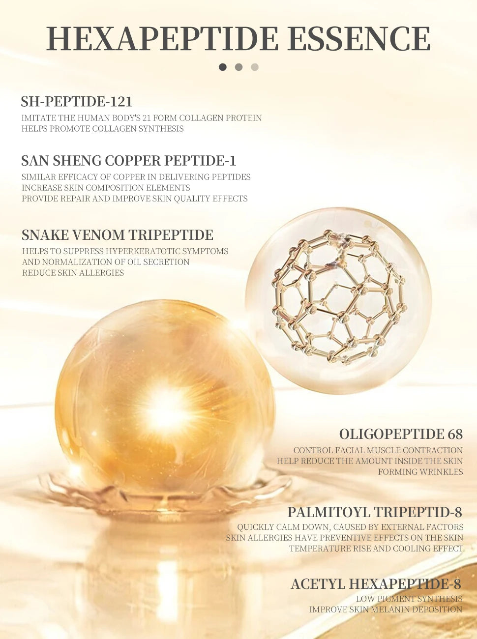 6 Peptide Collagen Facial Skin Care Set