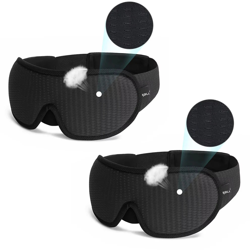 3D Contoured Sleep Mask – Light Blocking Eye Shade
