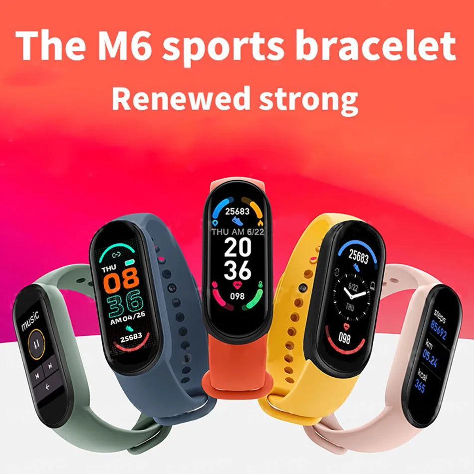 M6 Fitness Smartwatch with Health Monitoring
