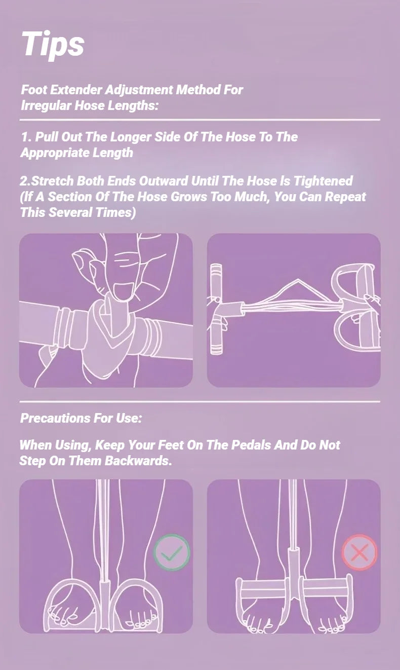 Four-Tube Pedal Tensioner Elastic Band Fitness Equipment