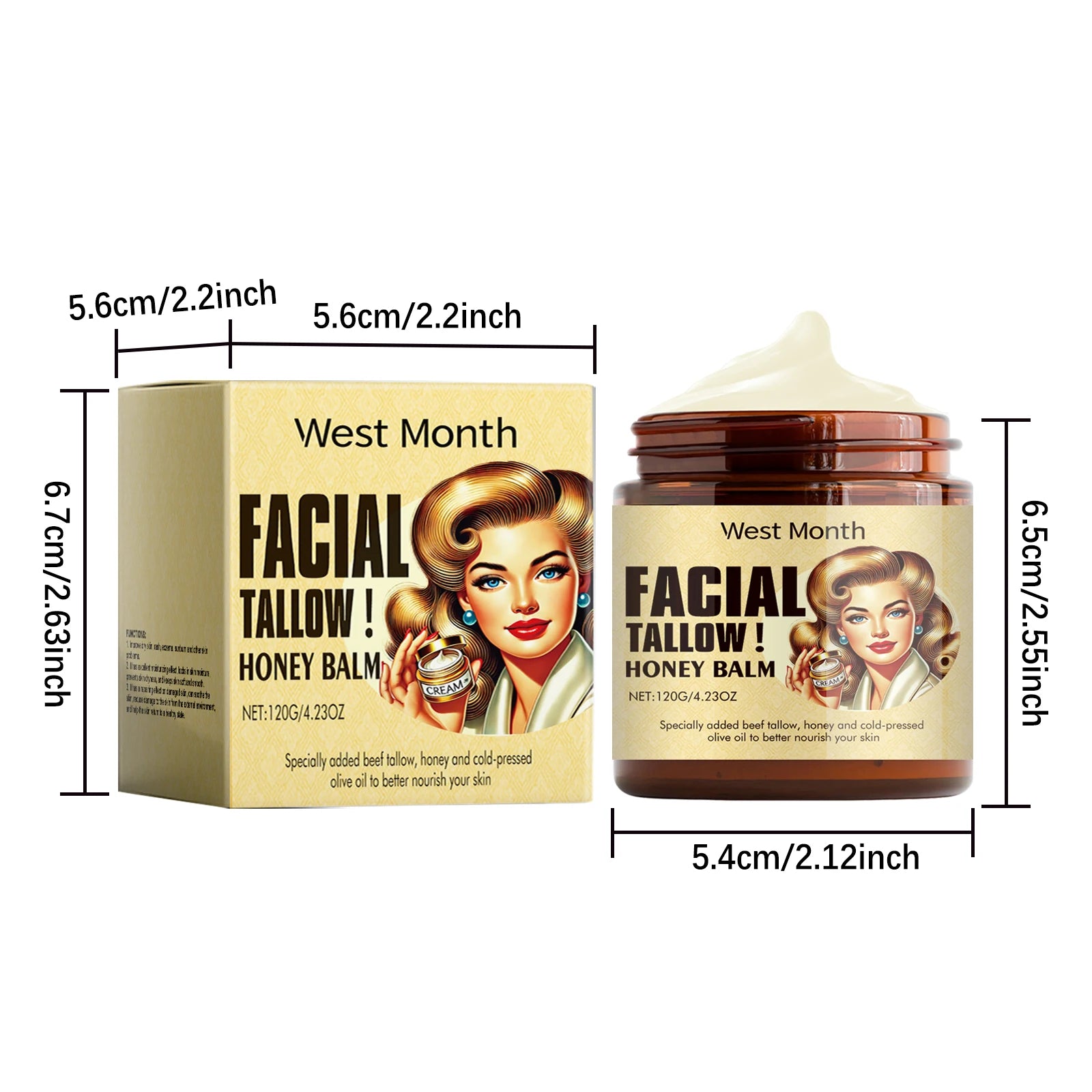 Beef Tallow Moisturizing & Firming Face Cream