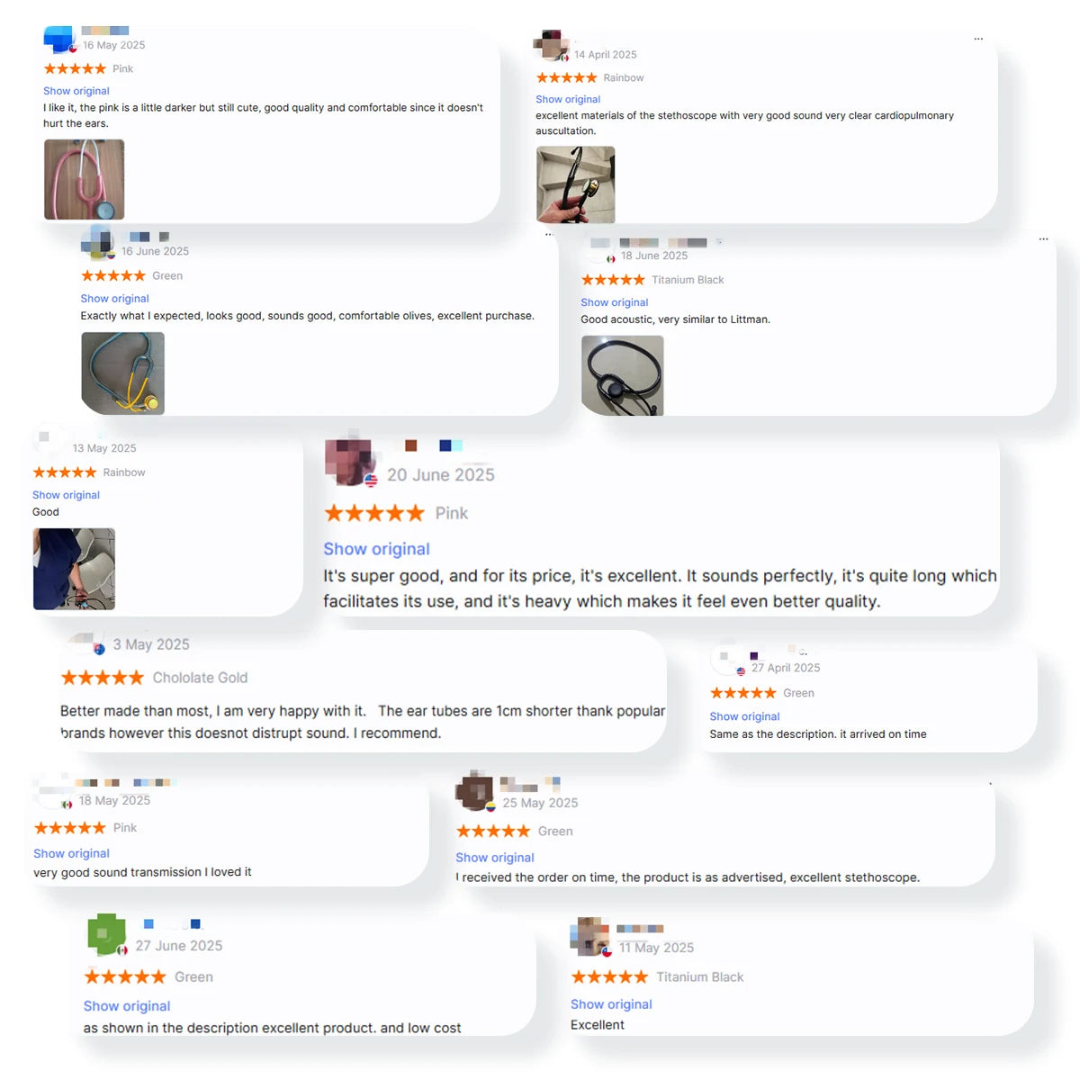 Professional Double-Sided Cardiology Stethoscope