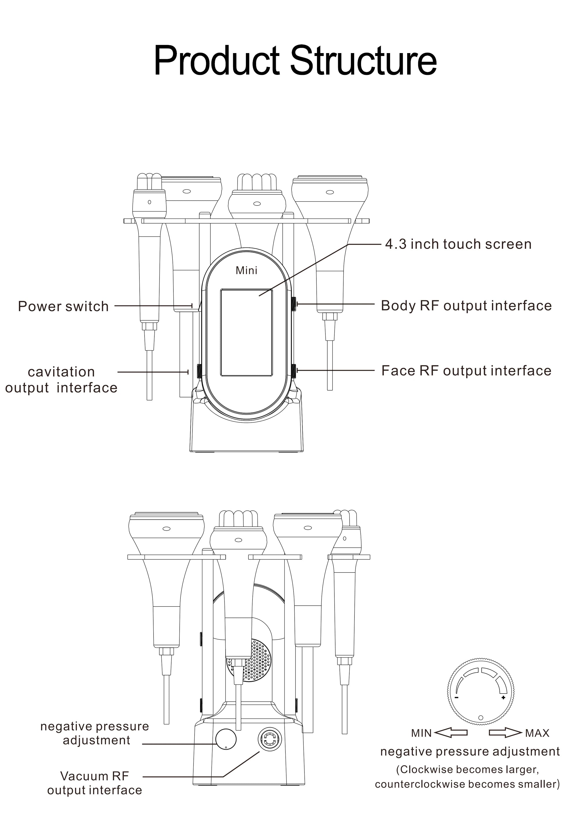4-in-1 Ultrasonic Cavitation Slimming & Skin Lifting Device
