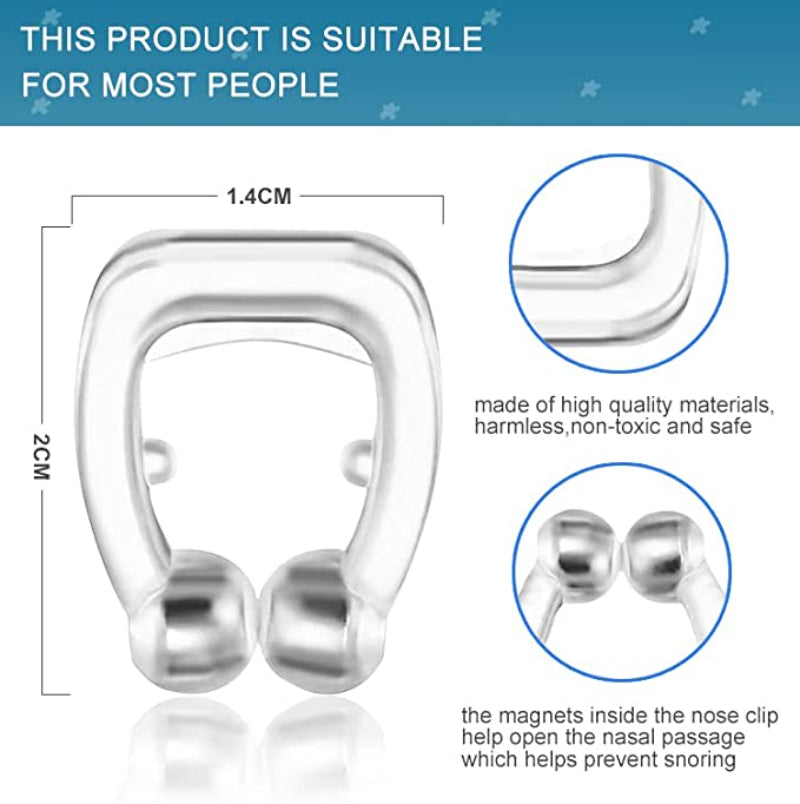 Magnetic Silicone Anti-Snoring Nose Clip