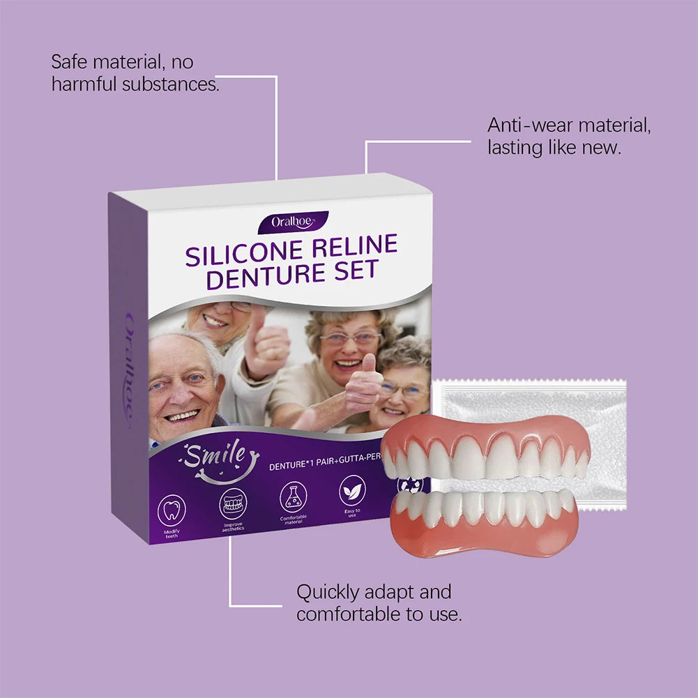 Silicone Denture Reline Kit – Upper & Lower Setn and Women