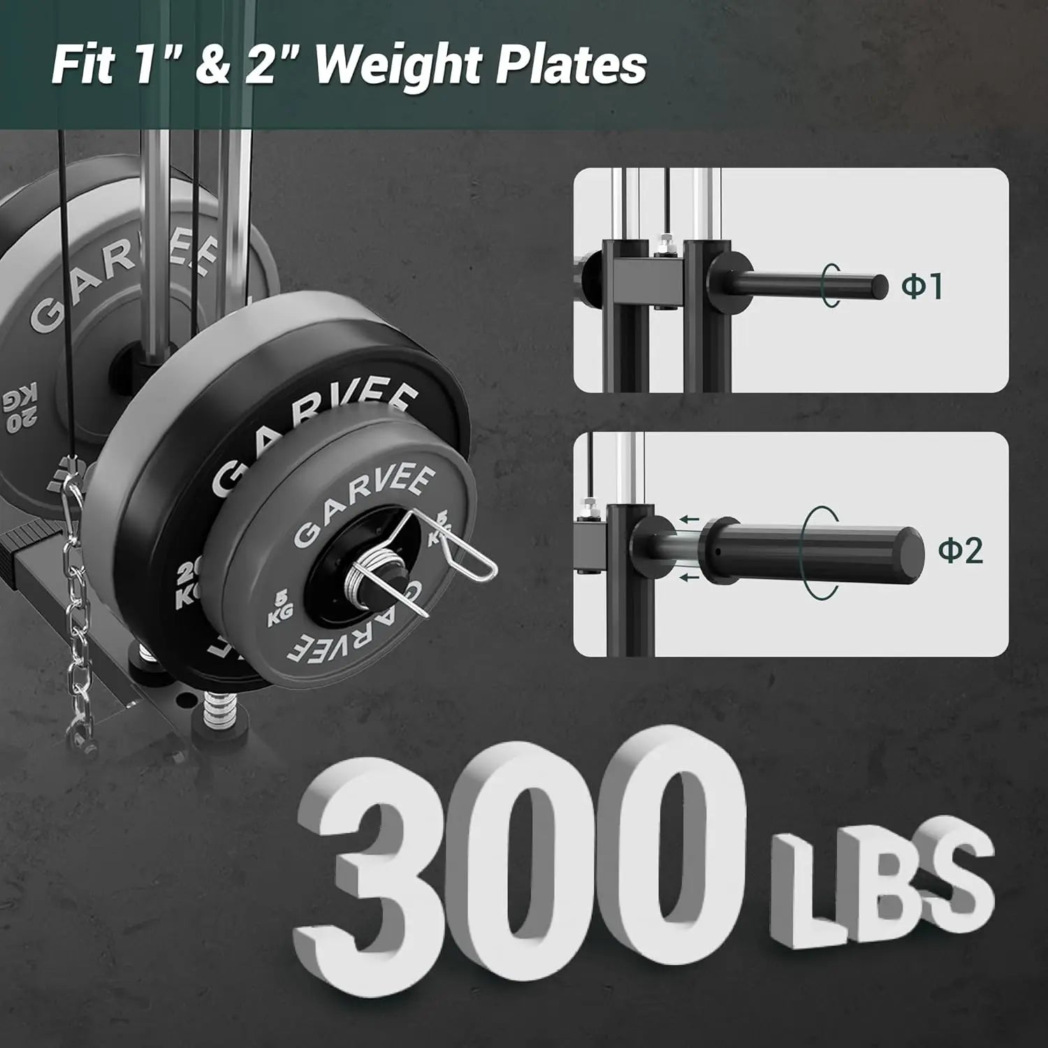 Home Gym Machine with Pulley System & Leg Press