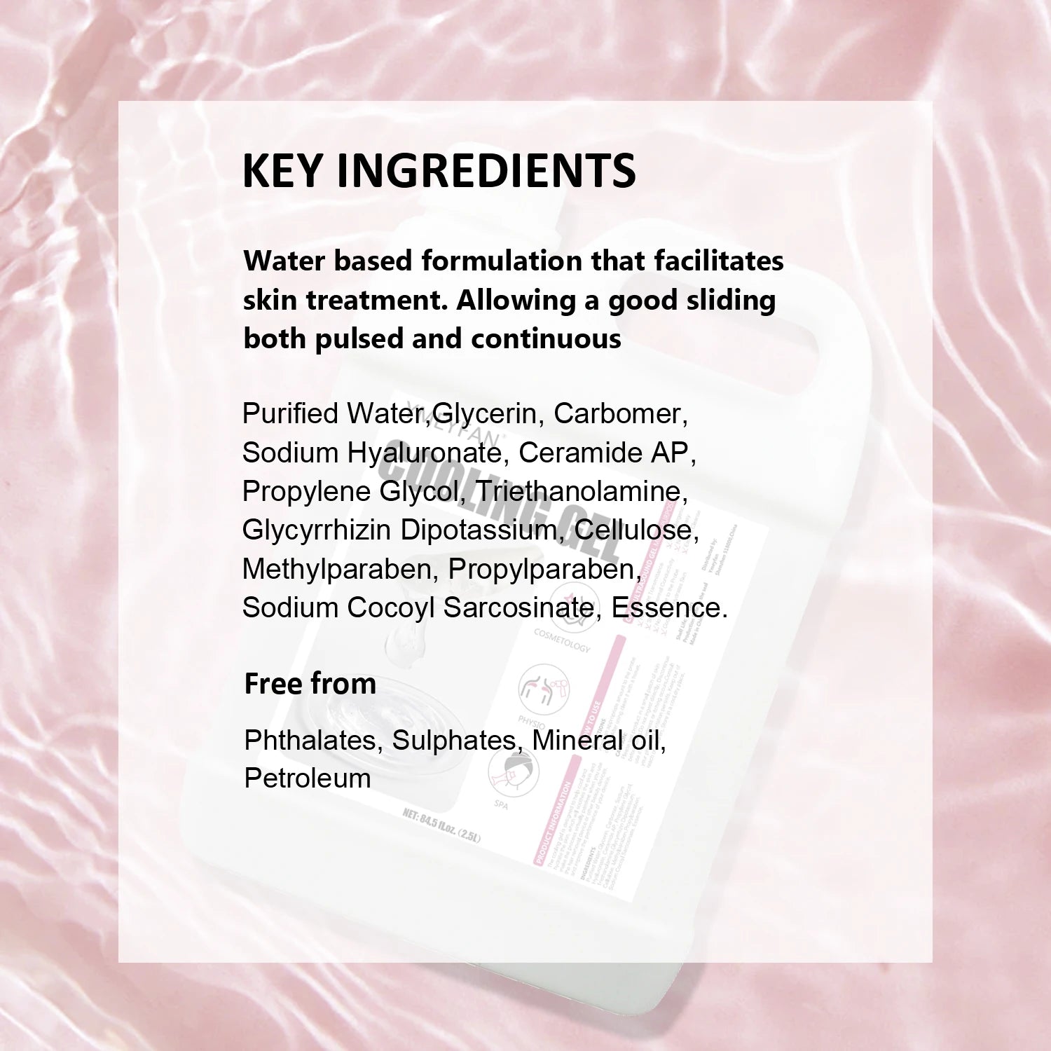 2.5L RF & Cavitation Clear Contact Gel – Face & Body Care