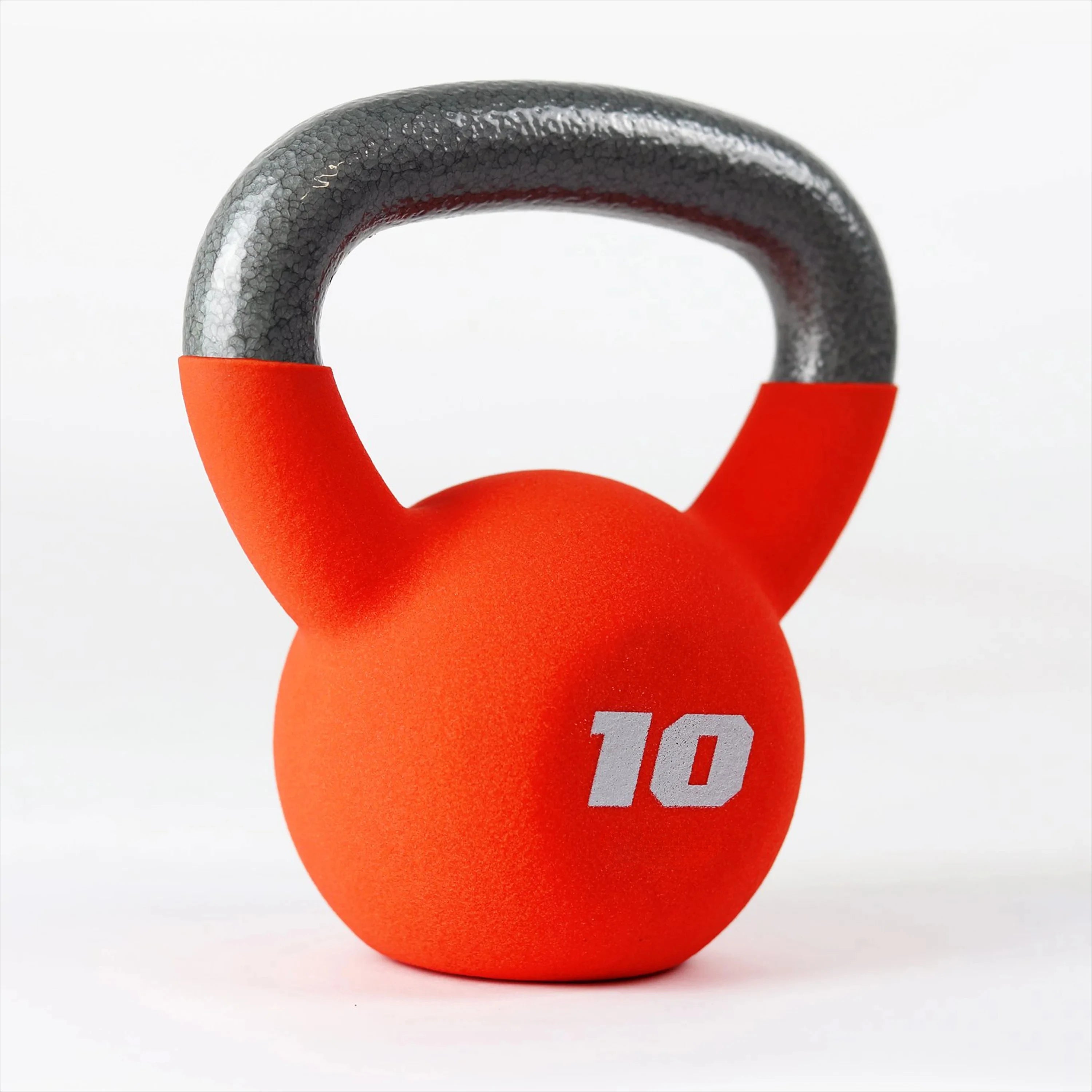 10lb Neoprene Coated Kettlebell, Orange