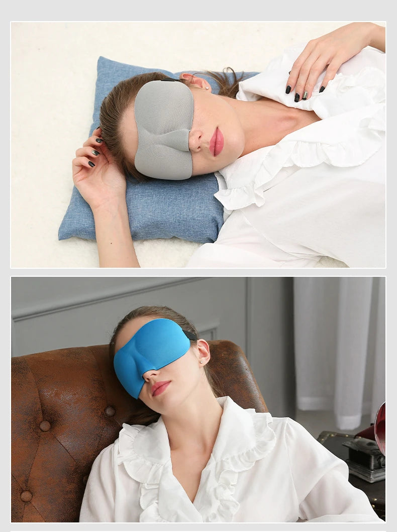 3D Soft Padded Sleep Mask Light Blockout