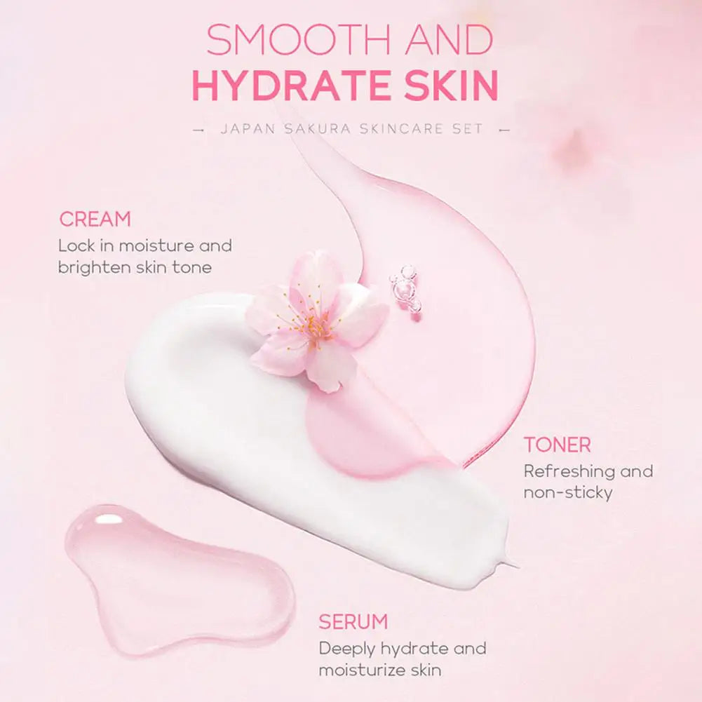 Sakura Skin Care Set – 3/5pcs Facial Care Gift Box