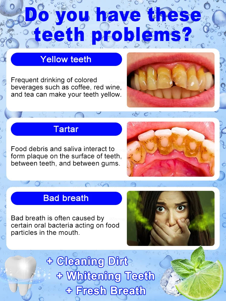 2025 Teeth Whitening & Plaque Cleansing Mineral Powder