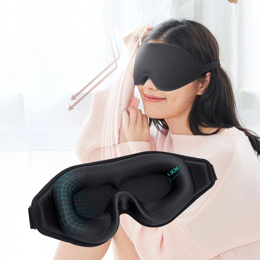 3D Memory Foam Sleep Mask Light Blockout