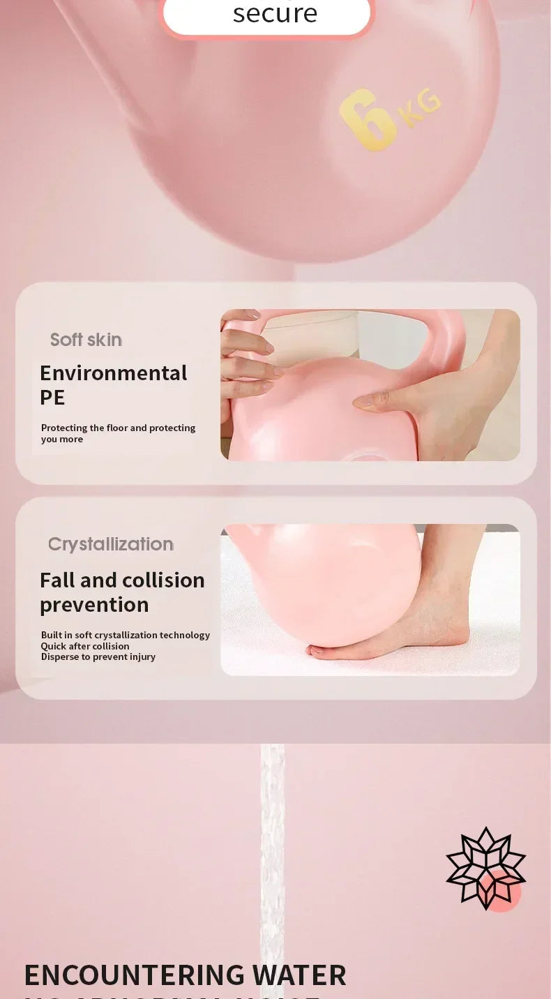 Adjustable Water Kettlebell Dumbbell – 2kg to 8kg Fitness Trainer