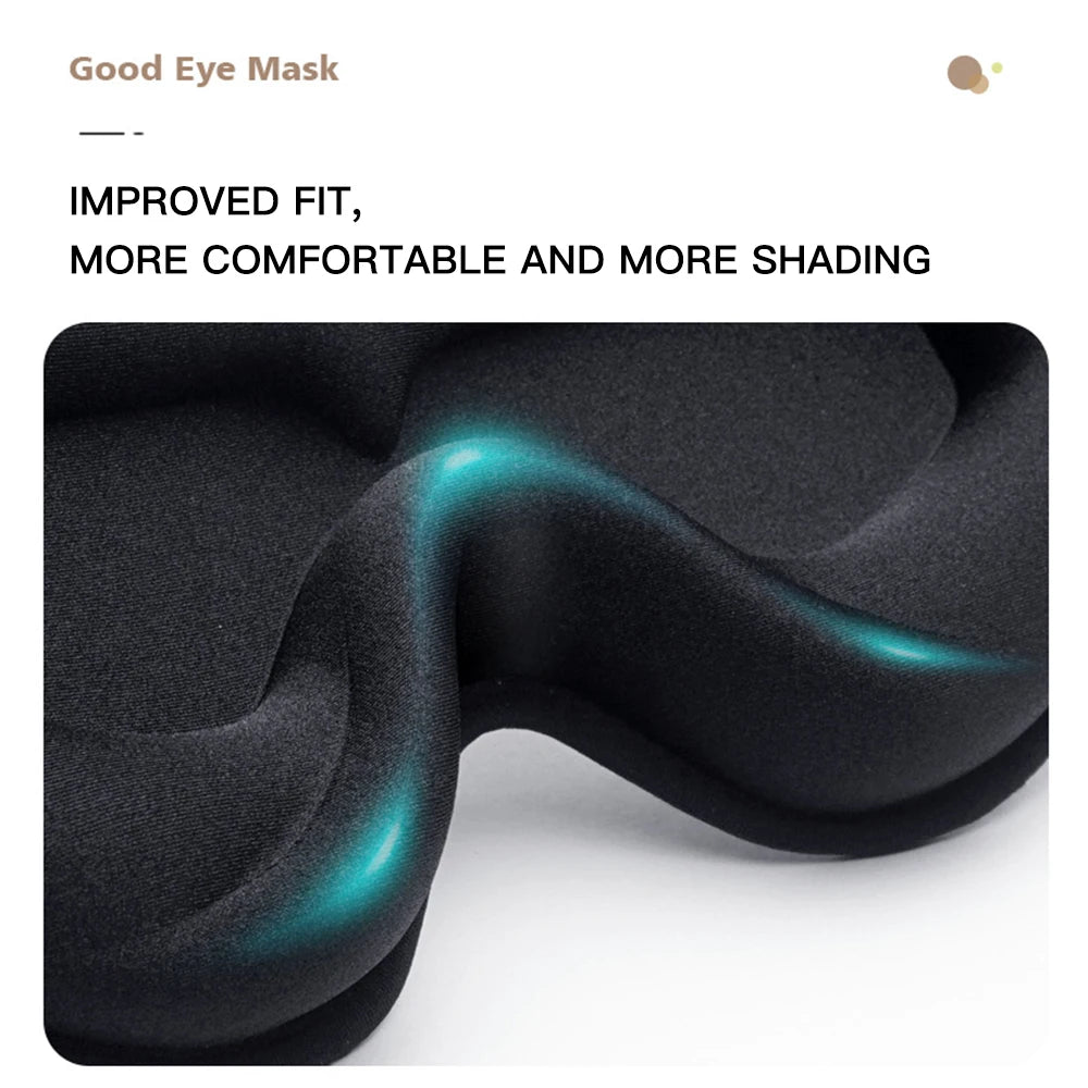 3D Memory Foam Sleep Mask Light Blockout