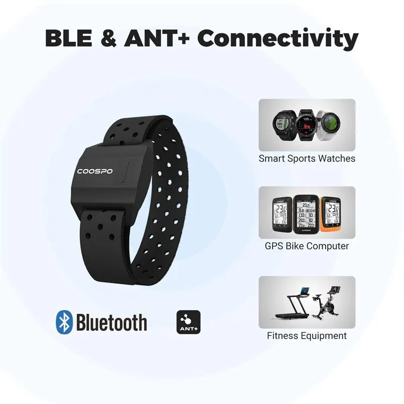 COOSPO Optical Heart Rate Monitor Bluetooth ANT+