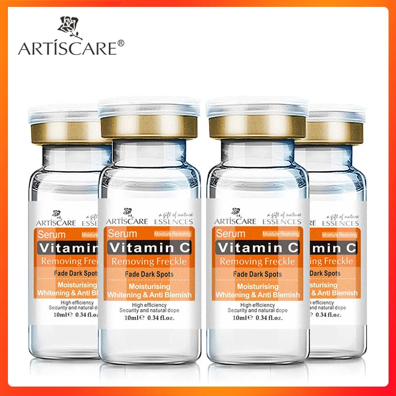 ARTISCARE Vitamin C & Hyaluronic Acid Serum Set – 4PCS Moisturizing Facial Care
