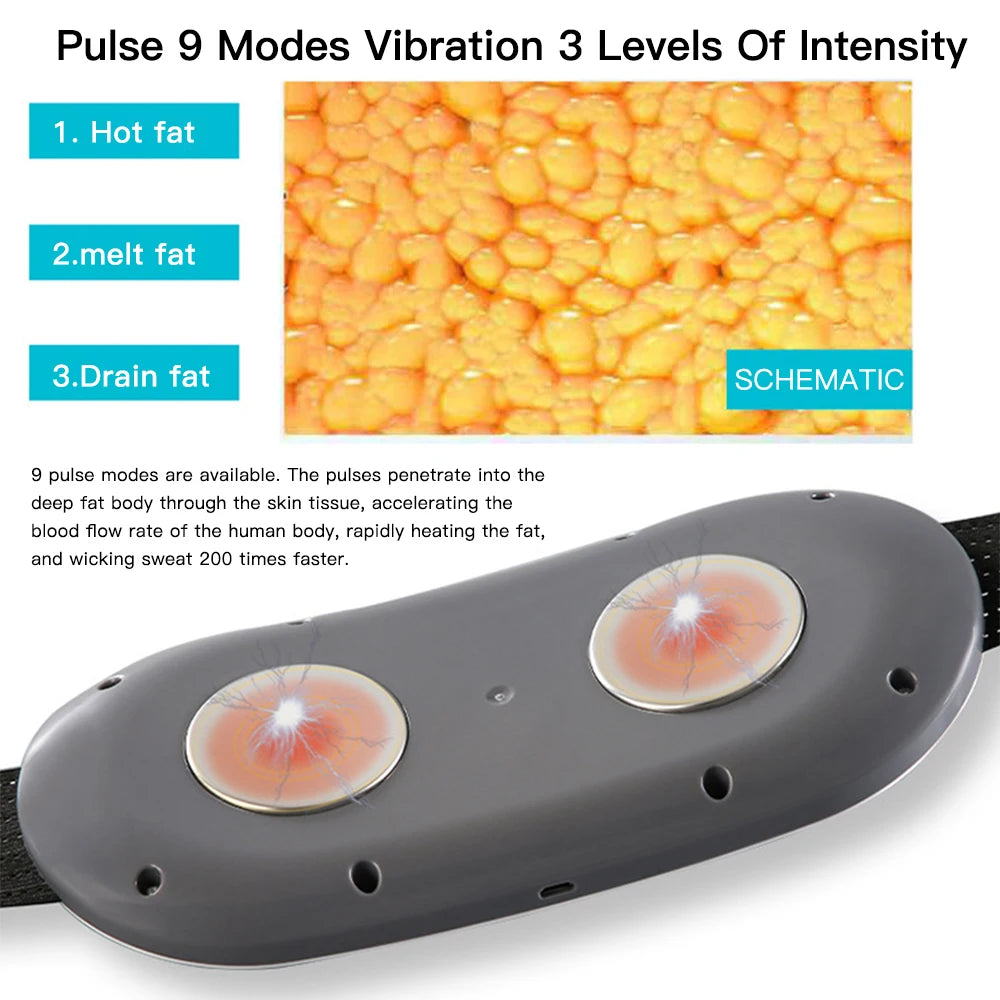 EMS Abdominal Slimming Belt – Electric Fat Burner & Muscle Trainer