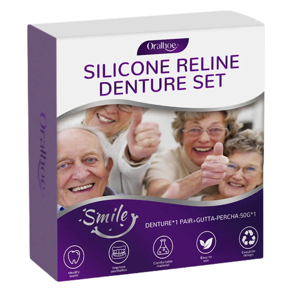 Silicone Denture Reline Kit – Upper & Lower Setn and Women
