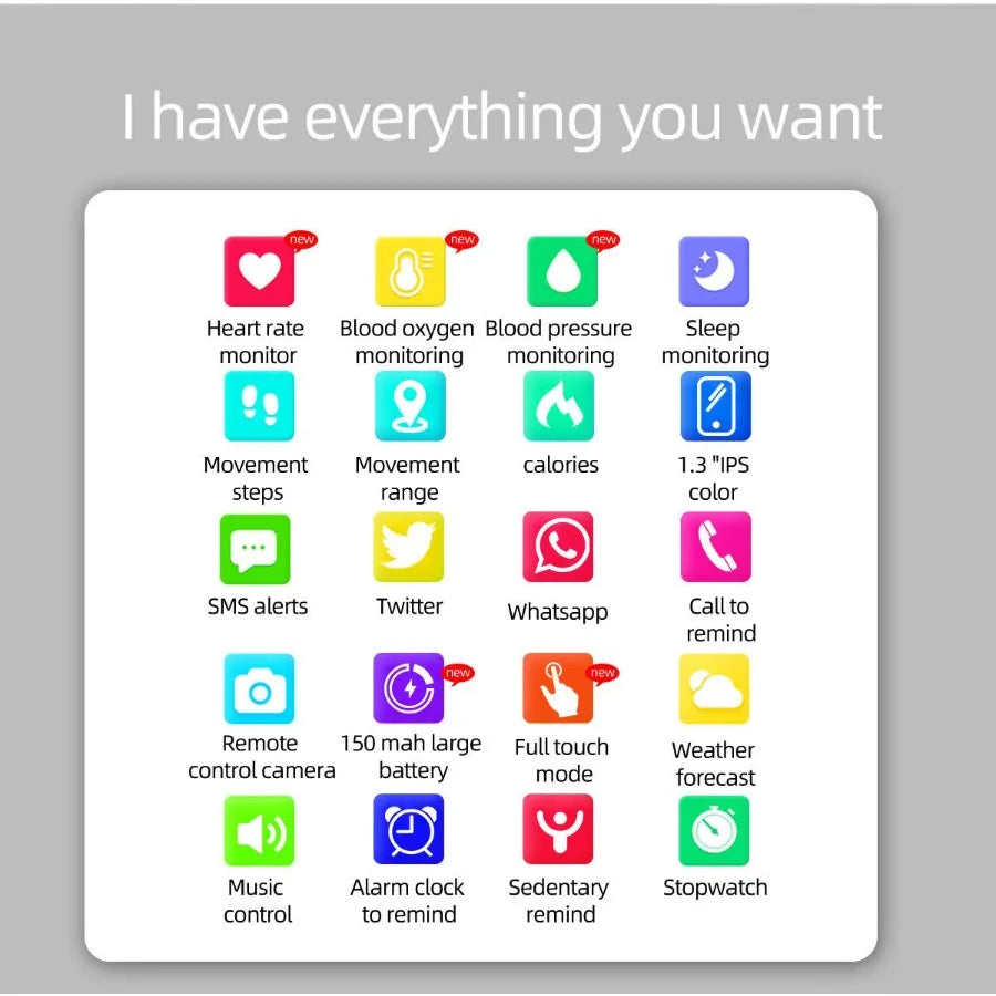 OXITEMP Smartwatch Oximeter Thermometer Pulse