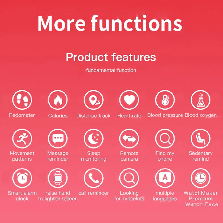 M6 Fitness Smartwatch with Health Monitoring