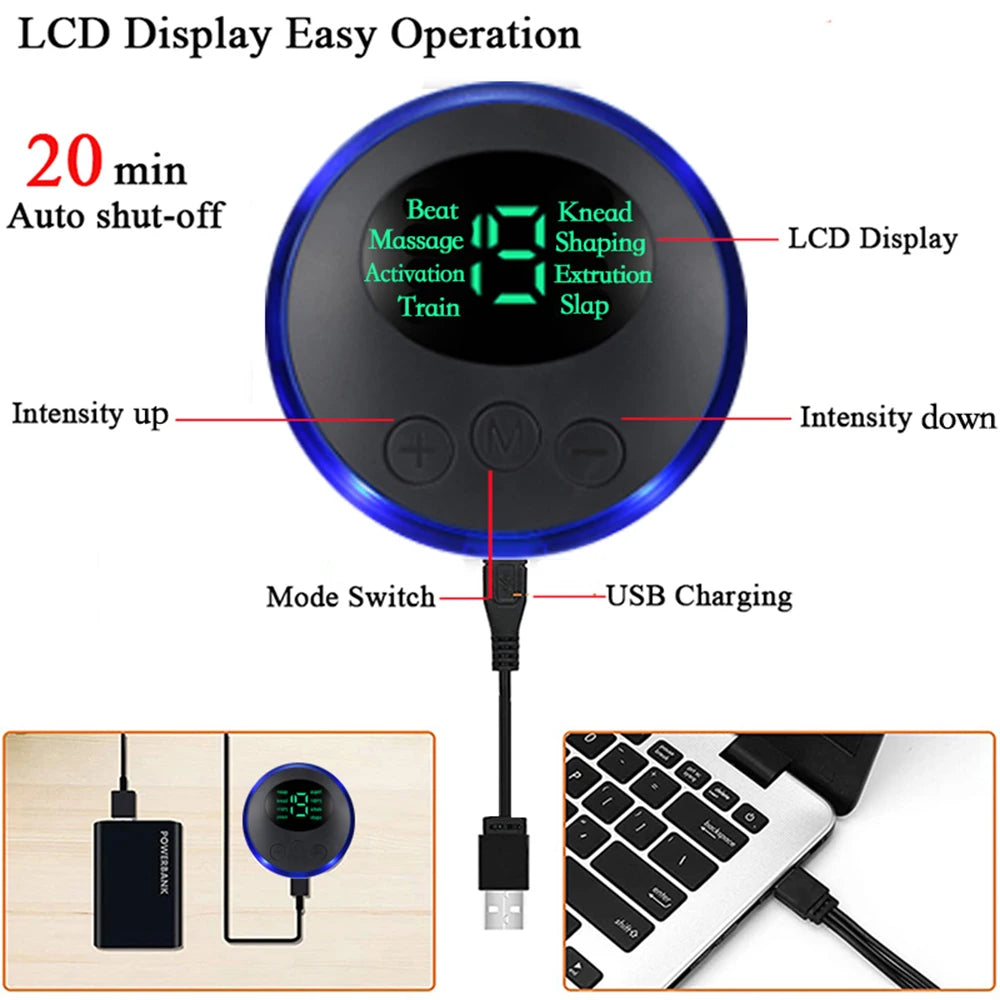 Remote EMS Foot Massager Pad – Portable Electric Circulation & Pain Relief Mat