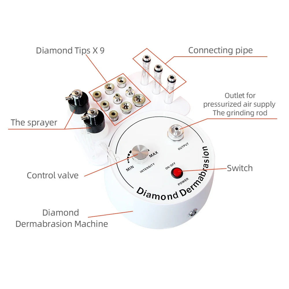 AOKO 3-in-1 Diamond Microdermabrasion & Facial Beauty Machine