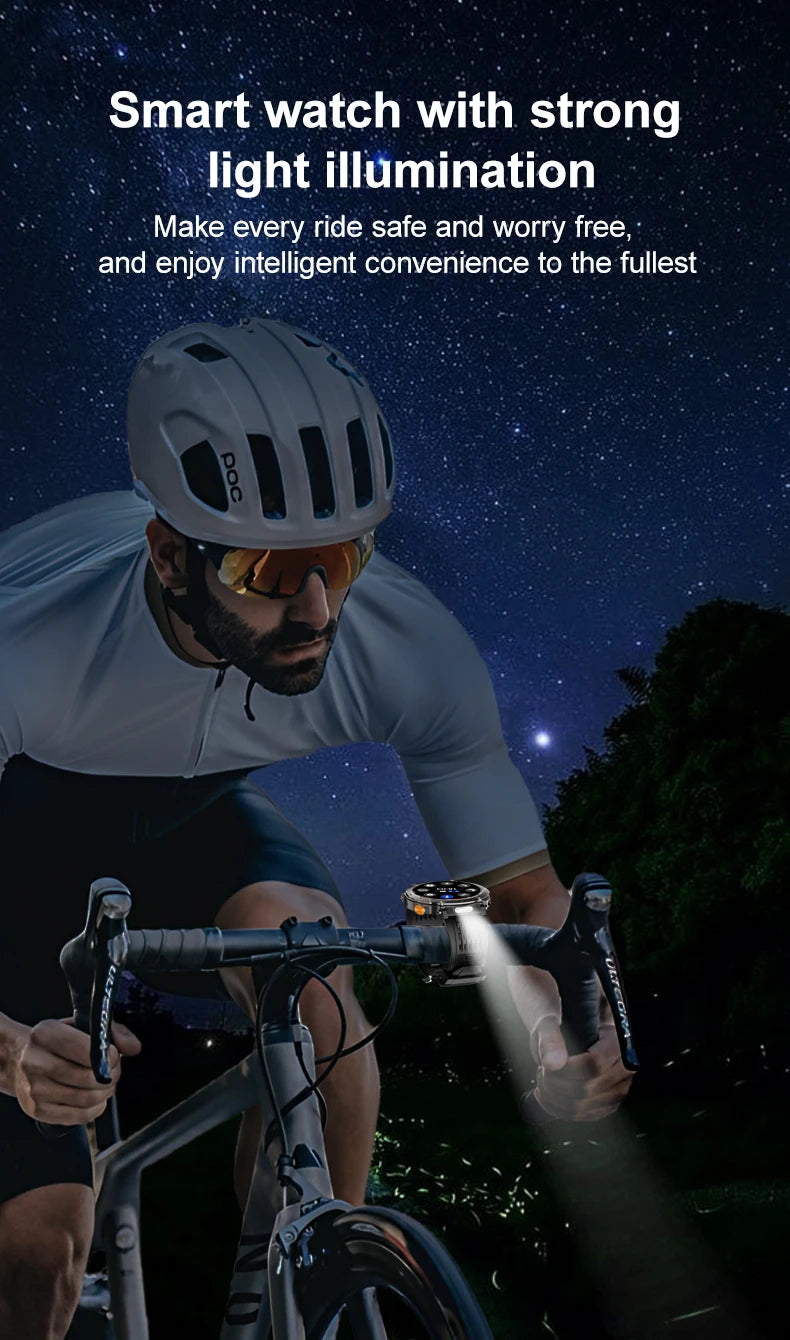 5ATM Outdoor Smartwatch GPS Compass 600mAh